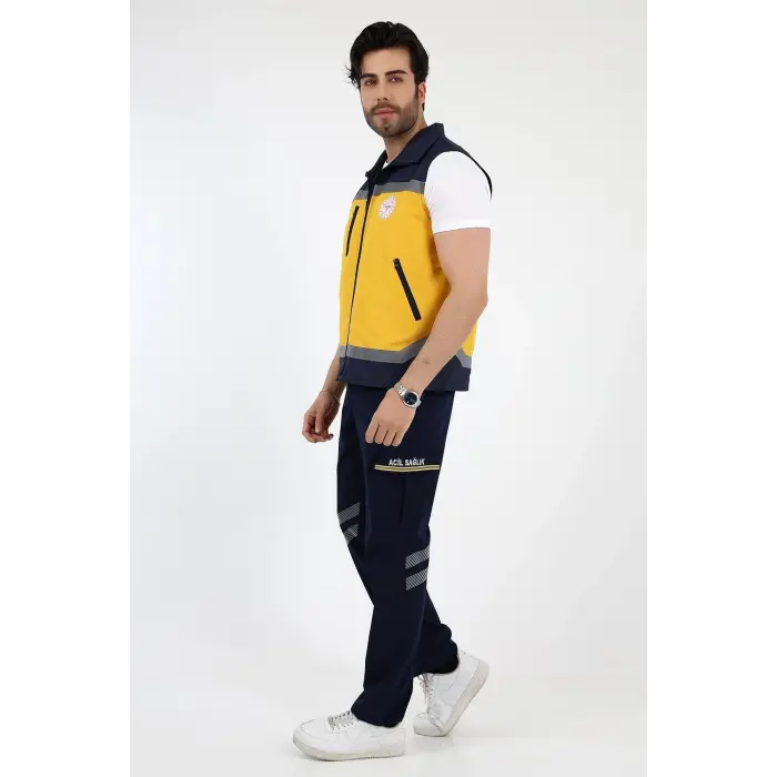 Acil Sağlık Unisex Yazlık Yelek - Sarı