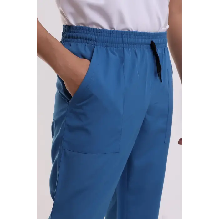 Alpaka Unisex Pantolon Bel Lastikli - 36 Saü Mavi