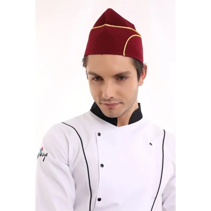 Aşçı Kayık Kep - Bordo Sarı Biye
