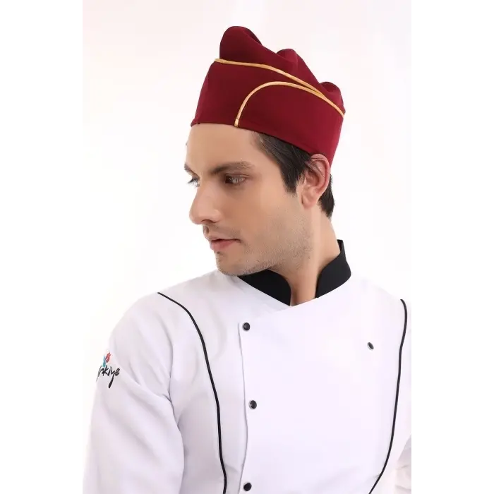 Aşçı Kayık Kep - Bordo Sarı Biye