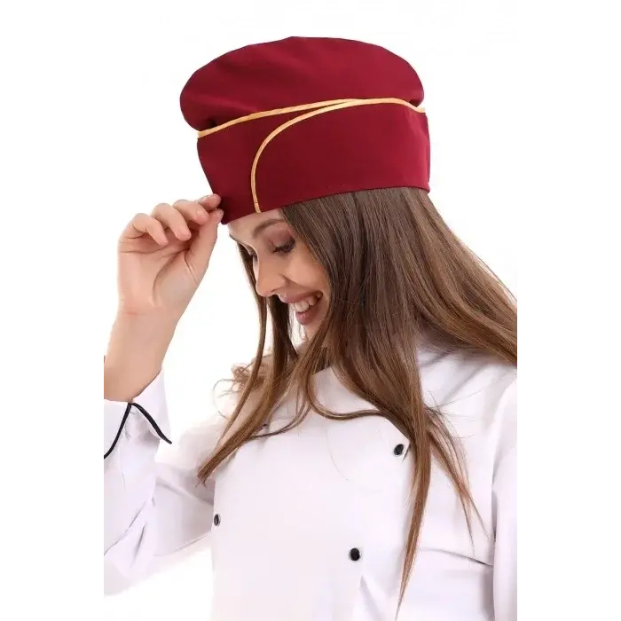 Aşçı Kayık Kep - Bordo Sarı Biye