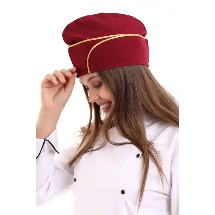 Aşçı Kayık Kep - Bordo Sarı Biye