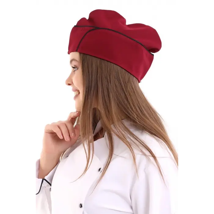 Aşçı Kayık Kep - Bordo-siyah Biye