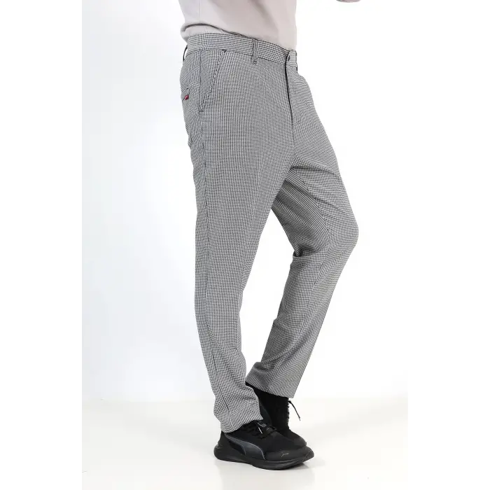 Aşçı Pantolon 209 Kaz Ayağı Siyah Beyaz