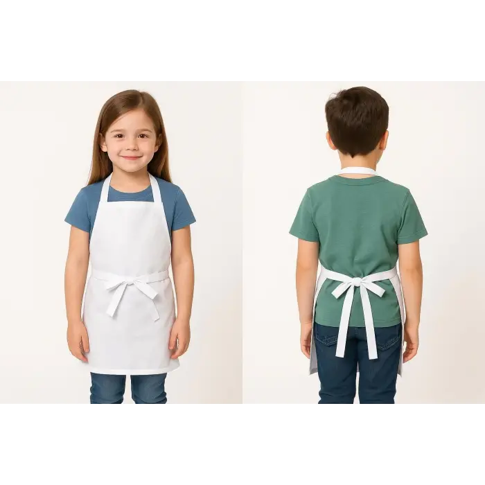 Askılı Çocuk Önlük 2 No - 171 Beyaz