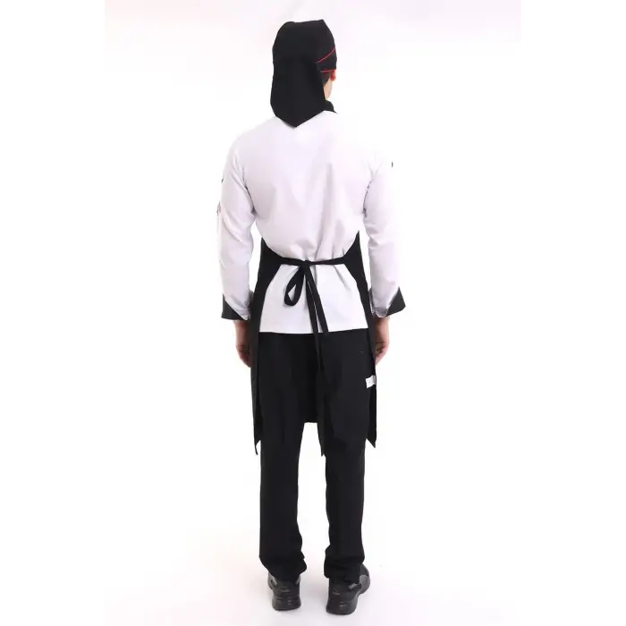 Askılı Önlük Cepli - 48 Siyah