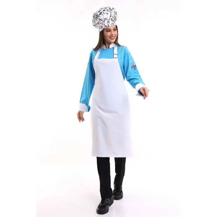 Askılı Önlük Cepsiz - 171 Beyaz