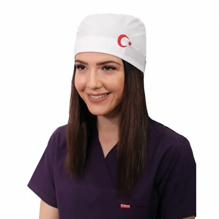 Ay Yıldız Bone - 101 Beyaz