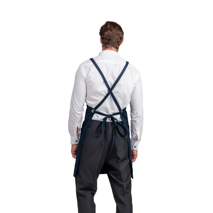 Barista Askılı Önlük Tek Cepli - Lacivert