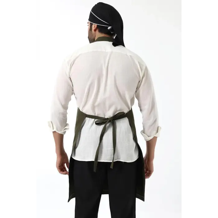 Barista Boyundan Askılı Önlük Tek Cepli - Yeşil