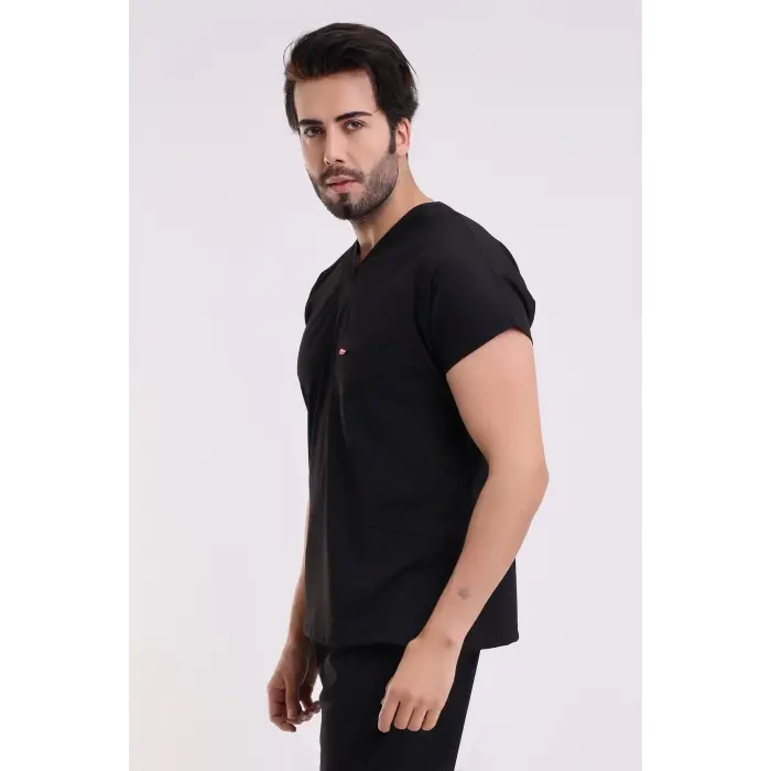 Beşgen Yaka Kadın Tek Üst - 171 Beyaz