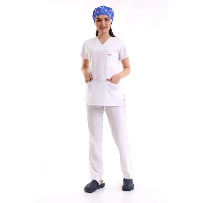 Bflex Unisex Likralı Yarasa Kol Takım - 6401 Beyaz