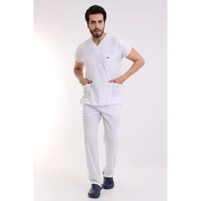 Bflex Unisex Likralı Yarasa Kol Takım - 6401 Beyaz