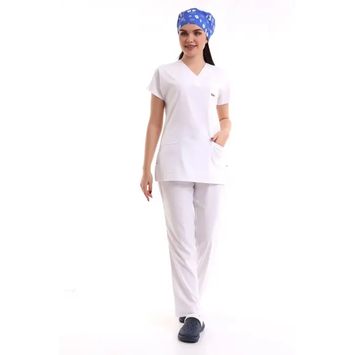 Bflex Unisex Likralı Yarasa Kol Takım - 6401 Beyaz