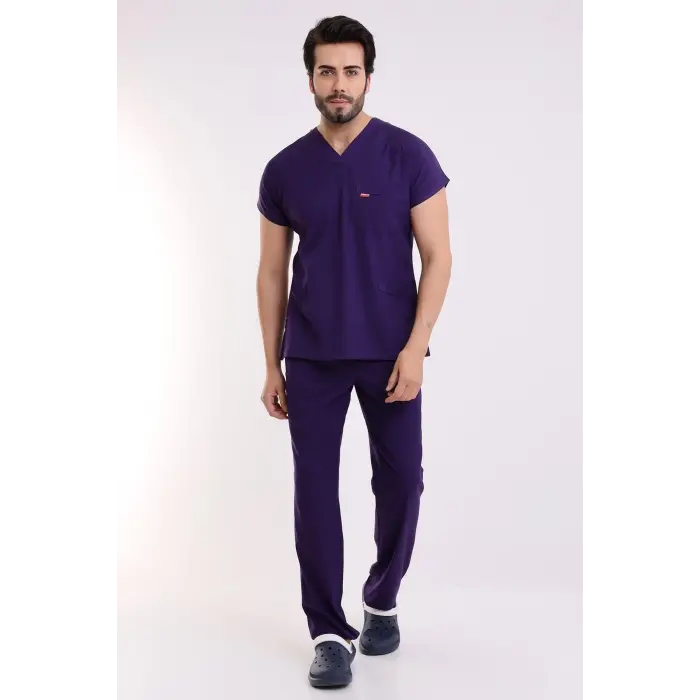 Bflex Unisex Likralı Yarasa Kol Takım - 6405 Koyu Mor Soft