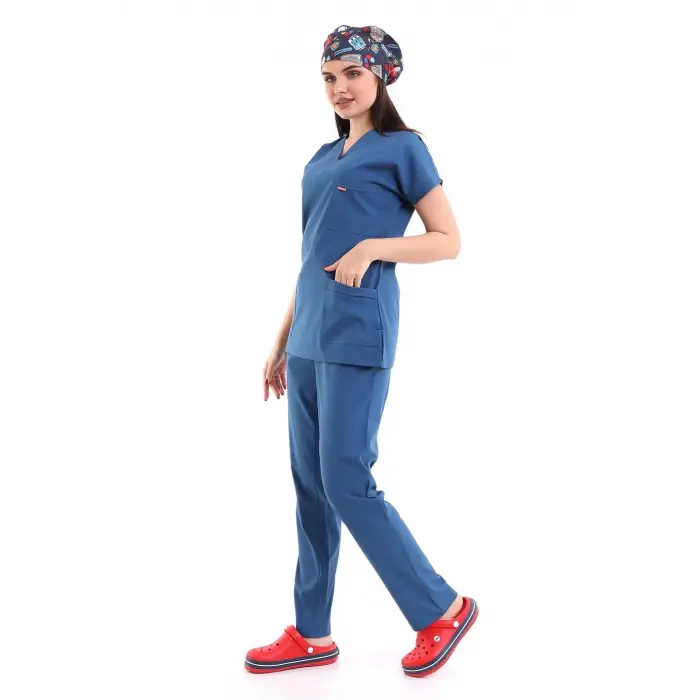 Bflex Unisex Likralı Yarasa Kol Takım - 6408 Petrol Mavi