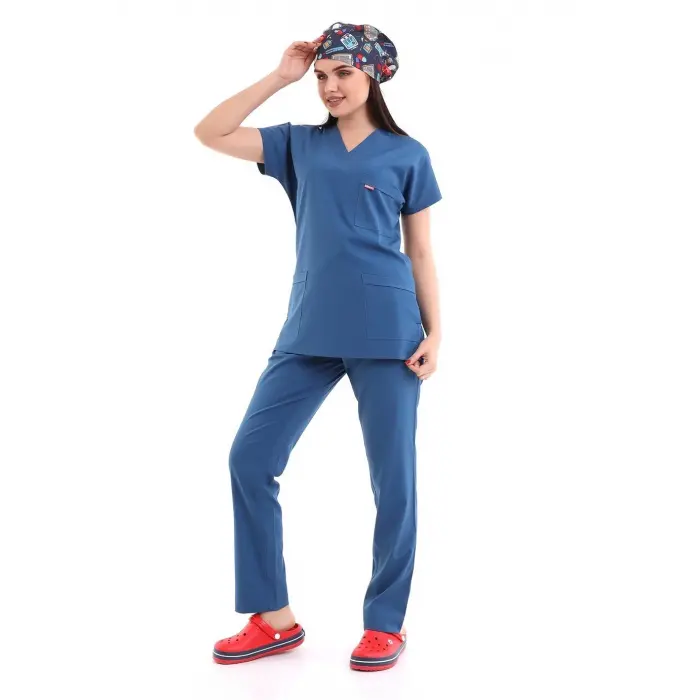 Bflex Unisex Likralı Yarasa Kol Takım - 6408 Petrol Mavi