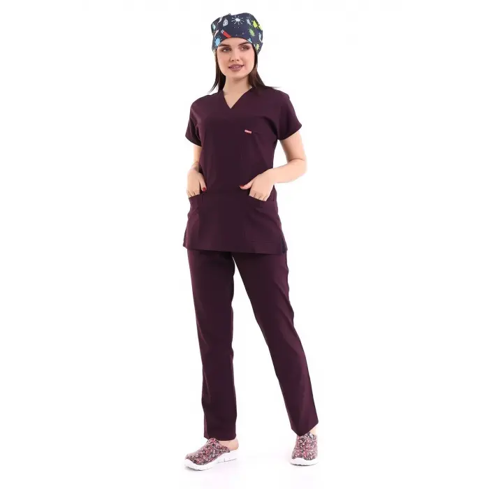 Bflex Unisex Likralı Yarasa Kol Takım - 6409 Mürdüm