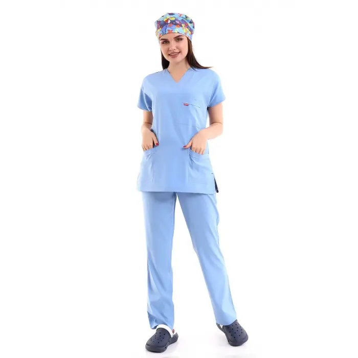 Bflex Unisex Likralı Yarasa Kol Takım - 6413 Açık Mavi