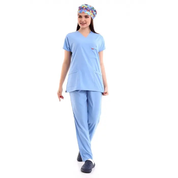 Bflex Unisex Likralı Yarasa Kol Takım - 6413 Açık Mavi