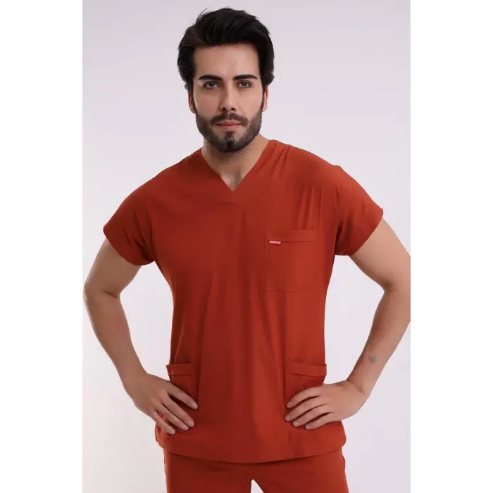 Bflex Unisex Likralı Yarasa Kol Takım - 6426 Kiremit