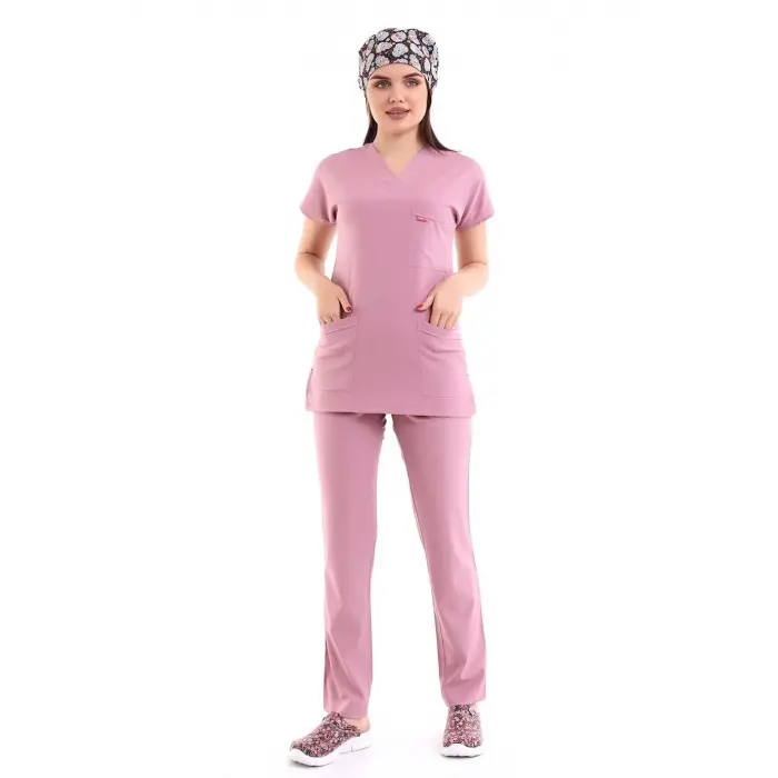 Bflex Unisex Likralı Yarasa Kol Takım - 6433 Pudra