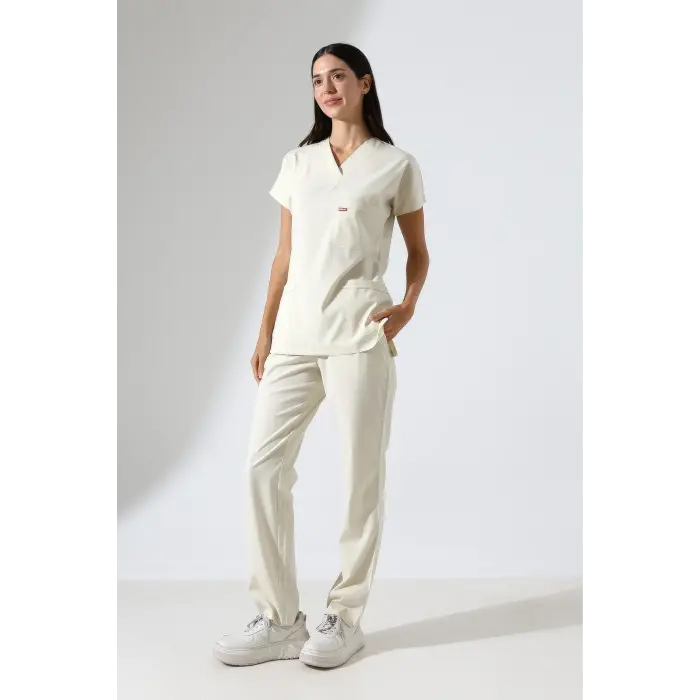 Bflex Unisex Likralı Yarasa Kol Takım - 6452 Ekru