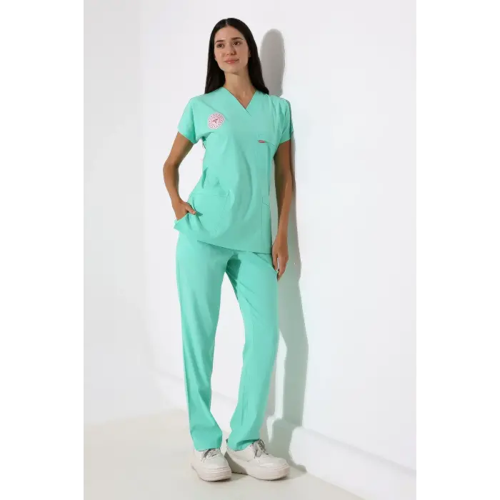 Bflex Unisex Likralı Yarasa Kol Takım - 6457 Mint Yeşil