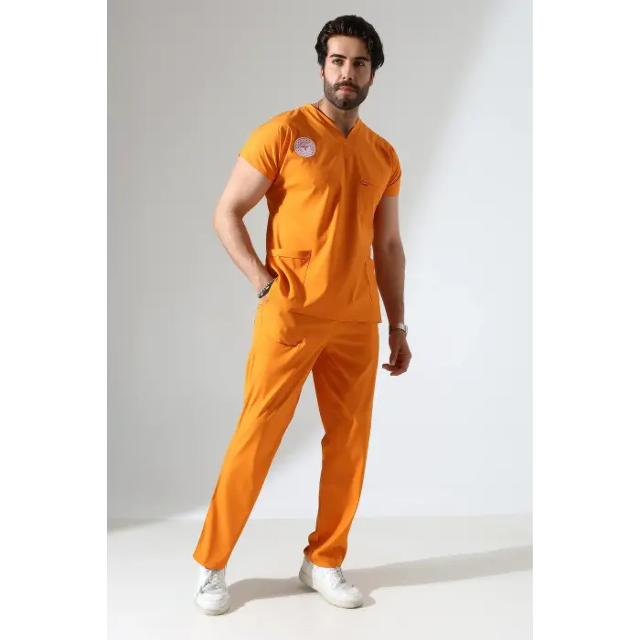 Bflex Unisex Likralı Yarasa Kol Takım - 6461 Turuncu