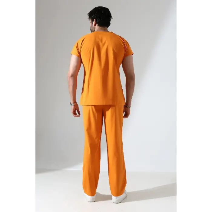Bflex Unisex Likralı Yarasa Kol Takım - 6461 Turuncu