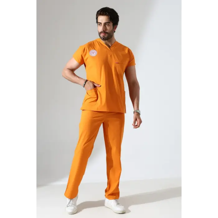 Bflex Unisex Likralı Yarasa Kol Takım Orange Ochre Klinik Destek