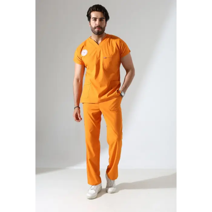 Bflex Unisex Likralı Yarasa Kol Takım Orange Ochre Klinik Destek