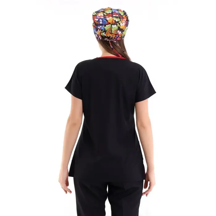 Bflex Unisex Likralı Yarasa Kol Tek Üst - 6403 Siyah Soft