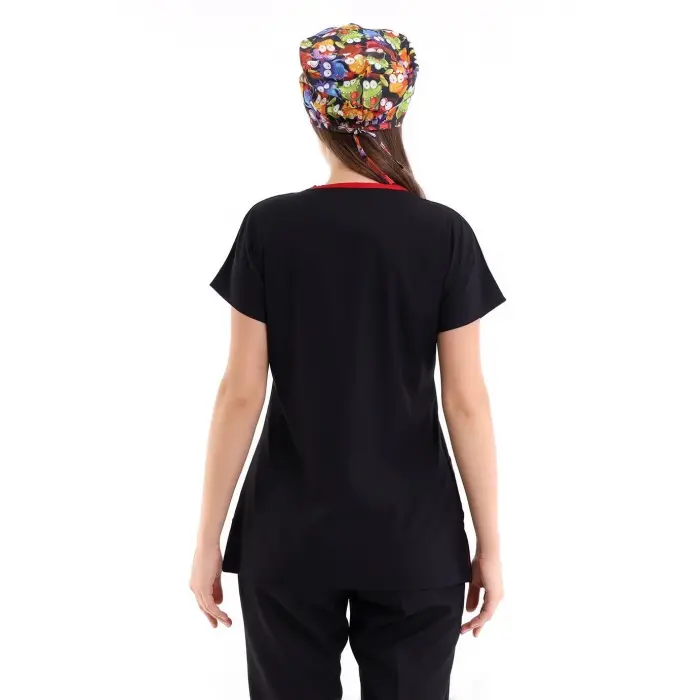 Bflex Unisex Likralı Yarasa Kol Tek Üst - 6403 Siyah Soft