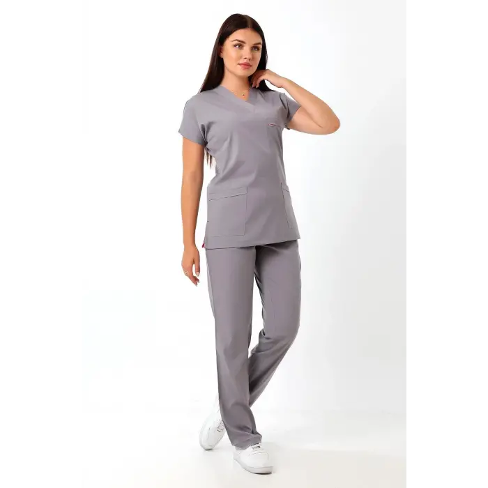 Bflex Unisex Likralı Yarasa Kol Tek Üst - 6406 Gri