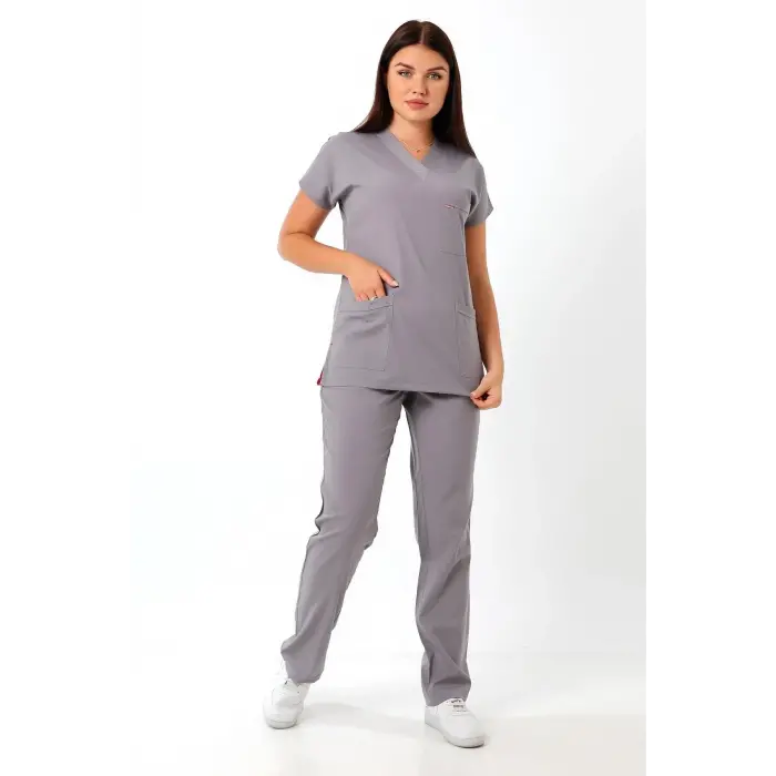 Bflex Unisex Likralı Yarasa Kol Tek Üst - 6406 Gri