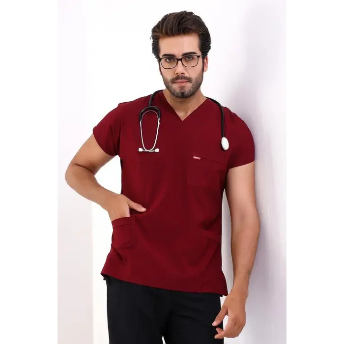 Bflex Unisex Likralı Yarasa Kol Tek Üst - 6407 Bordo