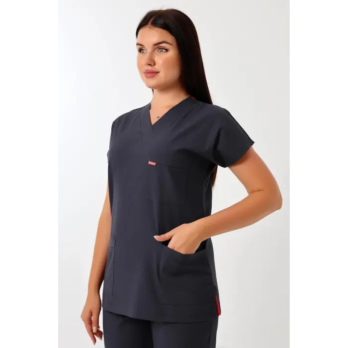 Bflex Unisex Likralı Yarasa Kol Tek Üst - 6417 Füme