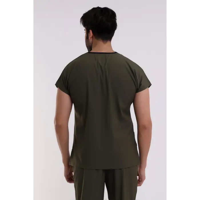 Bflex Unisex Likralı Yarasa Kol Tek Üst - 6427 Haki Yeşili