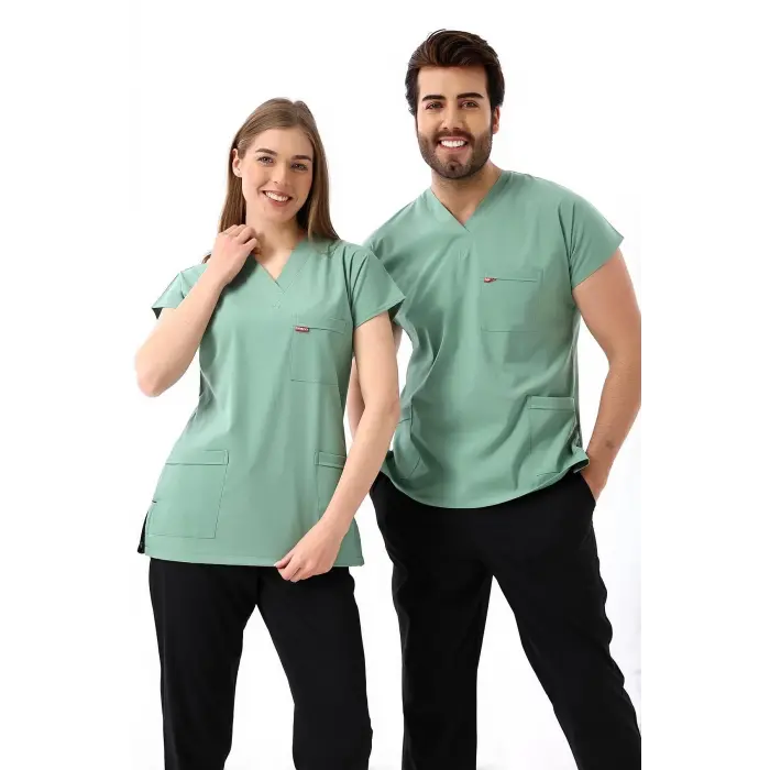 Bflex Unisex Likralı Yarasa Kol Tek Üst - 6428 Çağla Yeşili