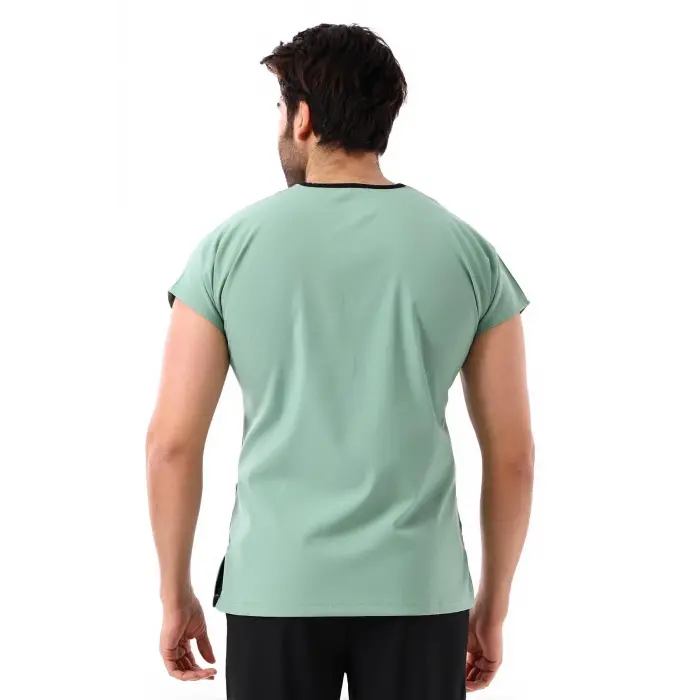 Bflex Unisex Likralı Yarasa Kol Tek Üst - 6428 Çağla Yeşili