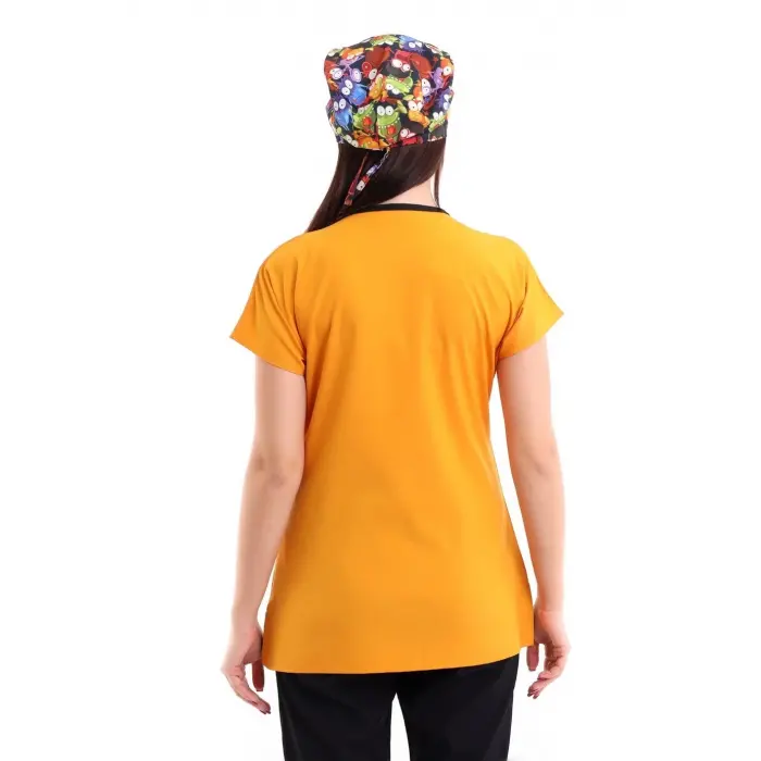 Bflex Unisex Likralı Yarasa Kol Tek Üst - 6431 Hardal