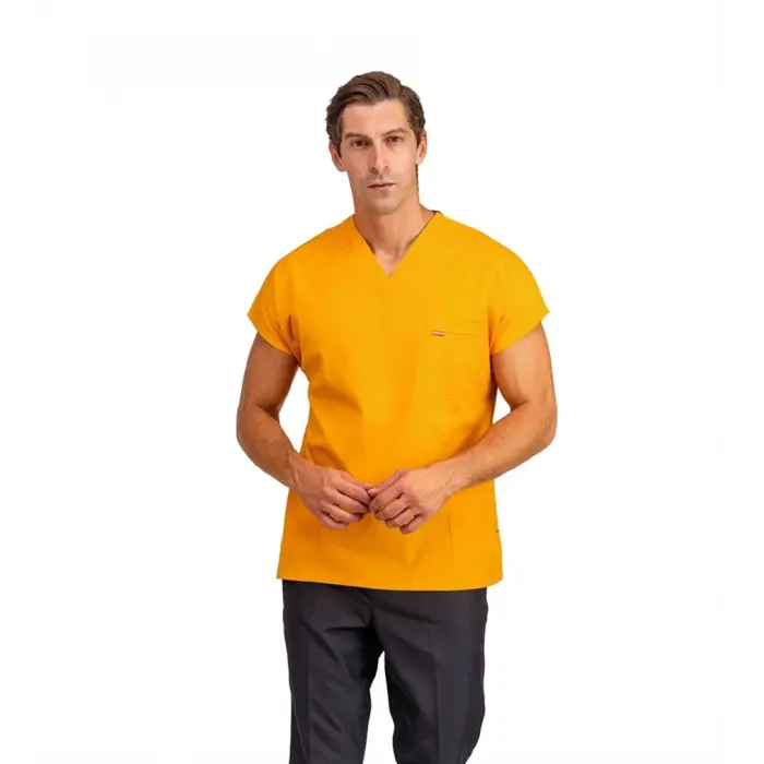 Bflex Unisex Likralı Yarasa Kol Tek Üst - 6431 Hardal