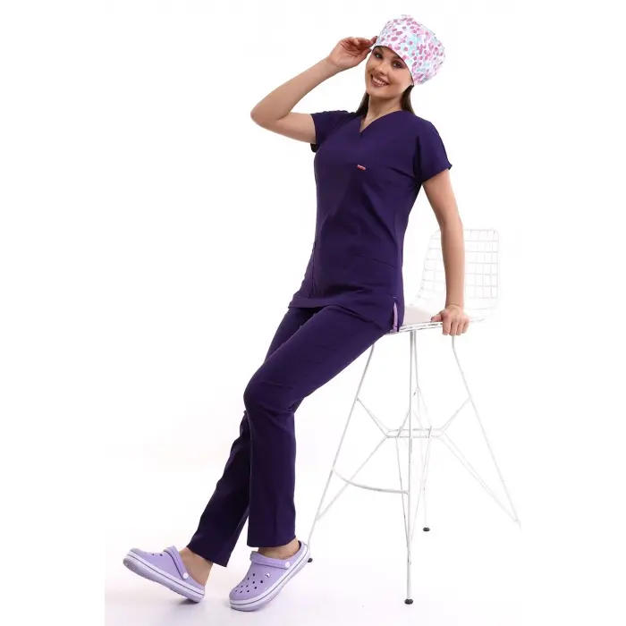 Bflex Yarasa Kol Forma Takım - 4807 Koyu Mor