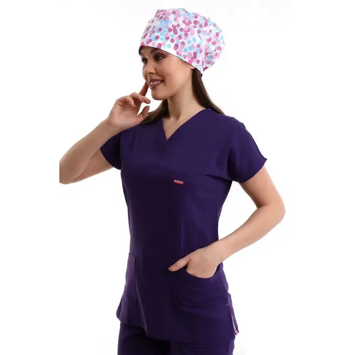 Bflex Yarasa Kol Forma Takım - 4807 Koyu Mor