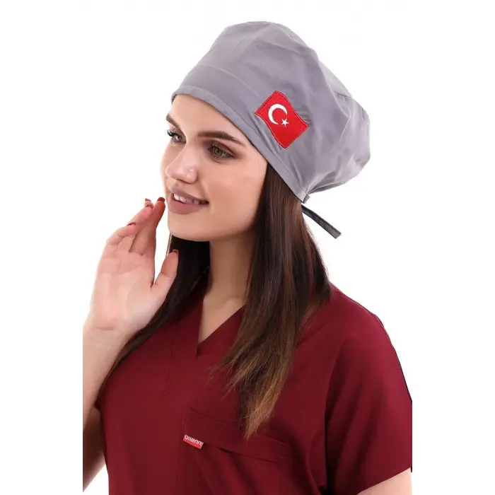 Bone Bayrak İşlemeli - 07 Gri