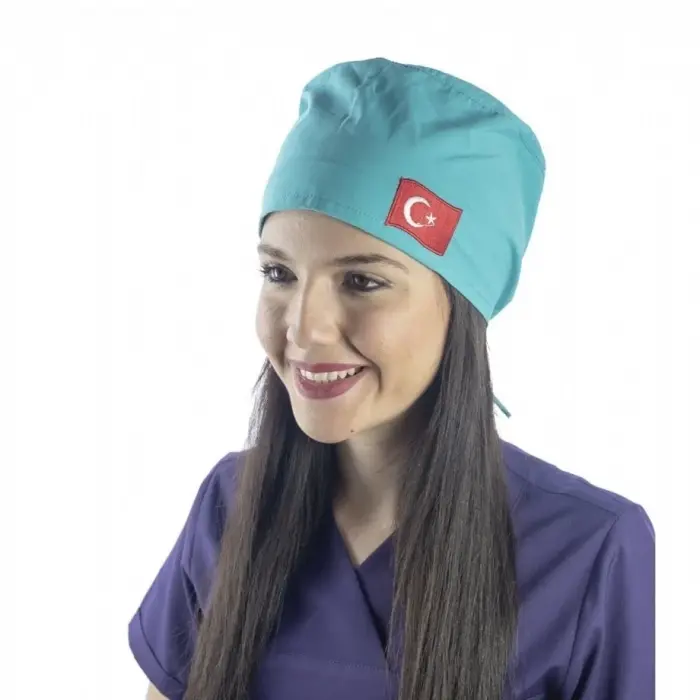 Bone Bayrak İşlemeli - 110 Su Yeşili