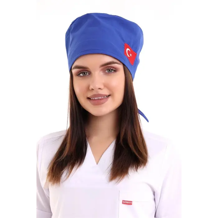 Bone Bayrak İşlemeli - 111 Saks Mavi