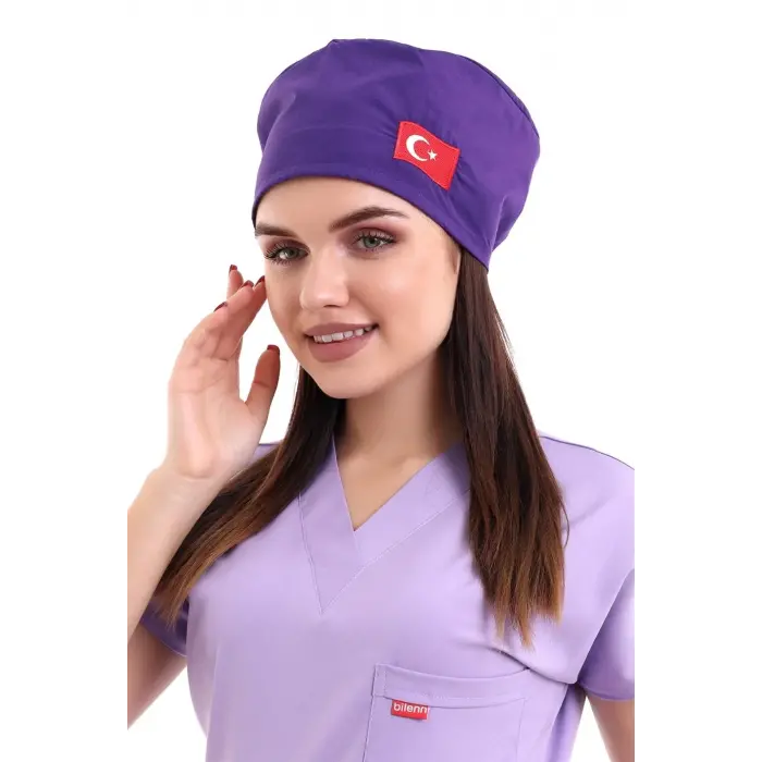 Bone Bayrak İşlemeli - 128 Mor