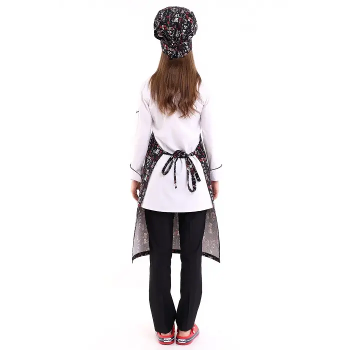 Desenli Askılı Önlük - 3106 China Baskı